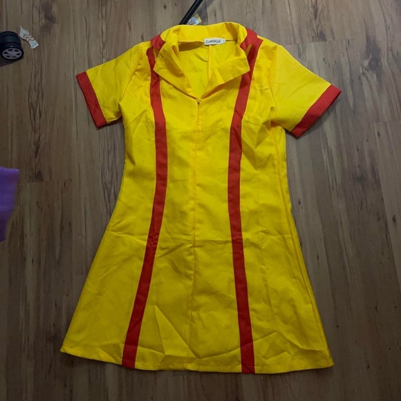 2 broke girls waitress uniform cosplay costume - Picture 3 of 5